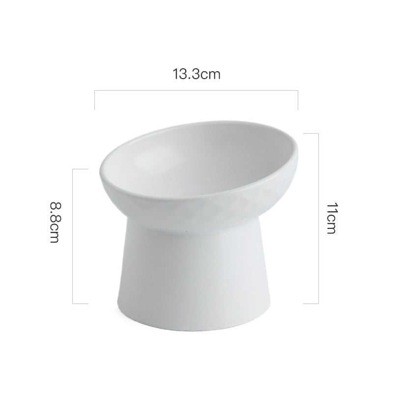 Fashion Oblique Cat Bowl Pet Bowl
