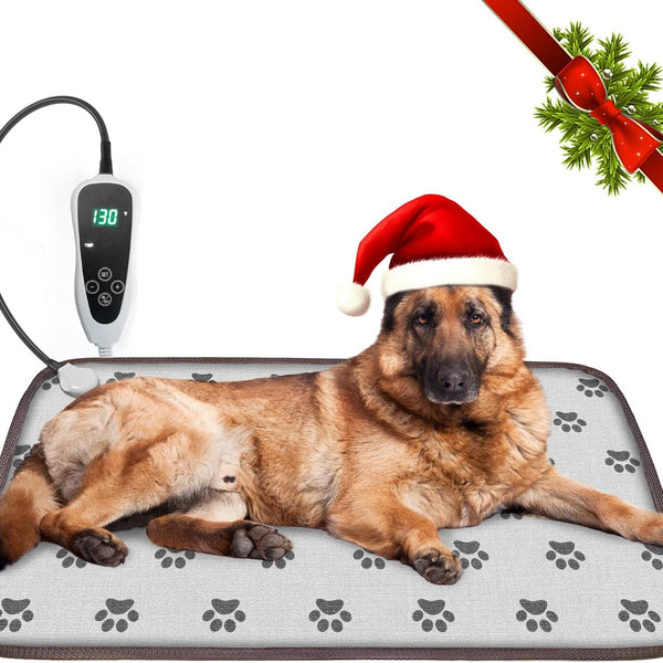 Extra-Large Waterproof Dog Heating Pad - 34"x21" with Smart Thermostat for Ultimate Comfort