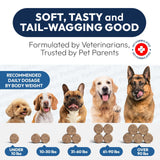 Delicious Probiotic Chews for Dogs - 170 Digestive Enzymes & Prebiotics for Optimal Gut Health!