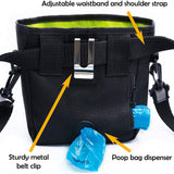 Premium Dog Treat Pouch with Clicker & Collapsible Bowl - Adjustable Reflective Straps for Training Success!