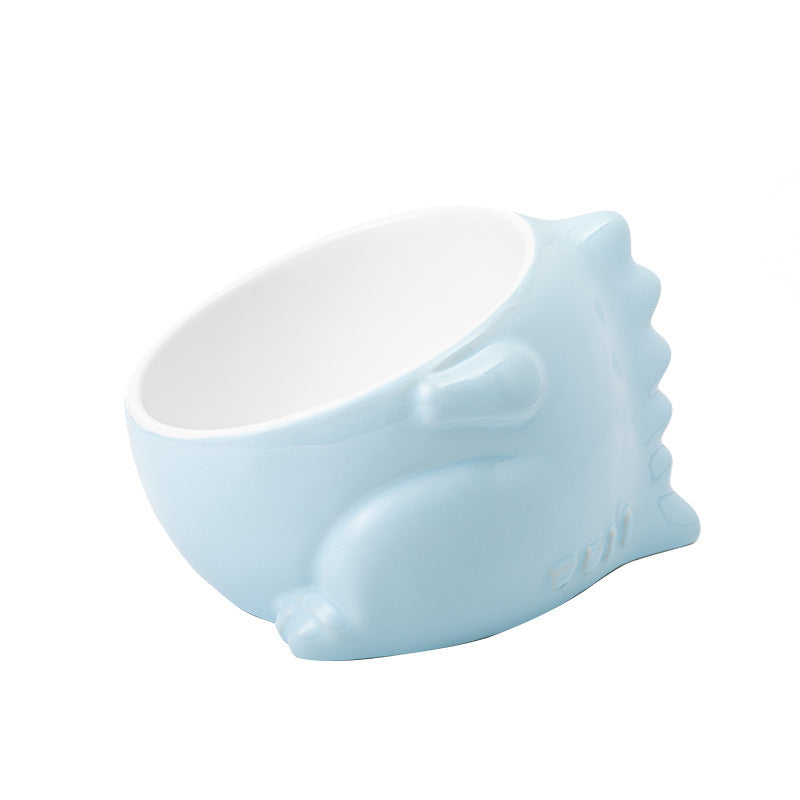 Cat Pet Bowl Ceramic Bowl Food Bowl Anti-tipping Animal Series Pet Ceramic Bowl
