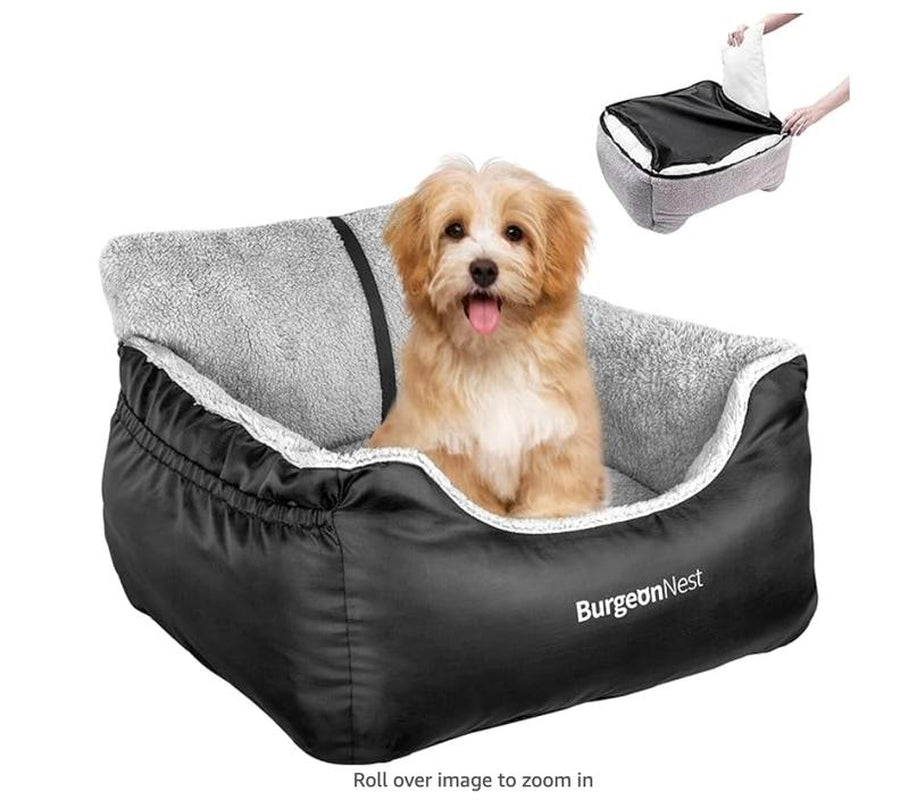  Dog Car Seat for Small Dogs, Fully Detachable and Washable 