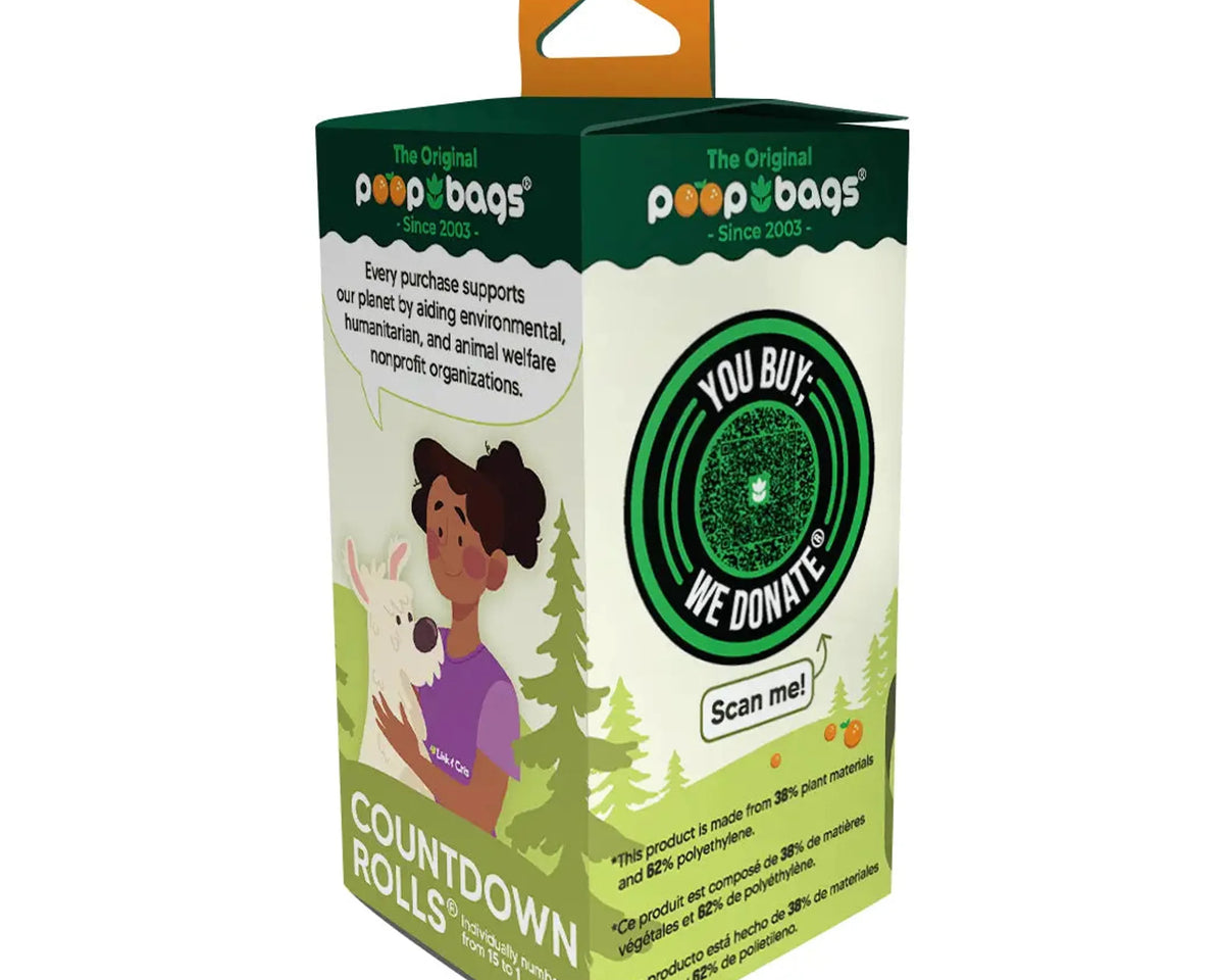 The Original Poop Bags Orange Scented USDA Biobased Rolls