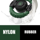 Durable Squeaky Dog Chew Toy - Rubber Steering Wheel Design for Medium and Large Breeds (Green)
