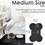 Premium Waterproof Silicone Dog and Cat Feeding Mat - Non-Spill Design, 20.5