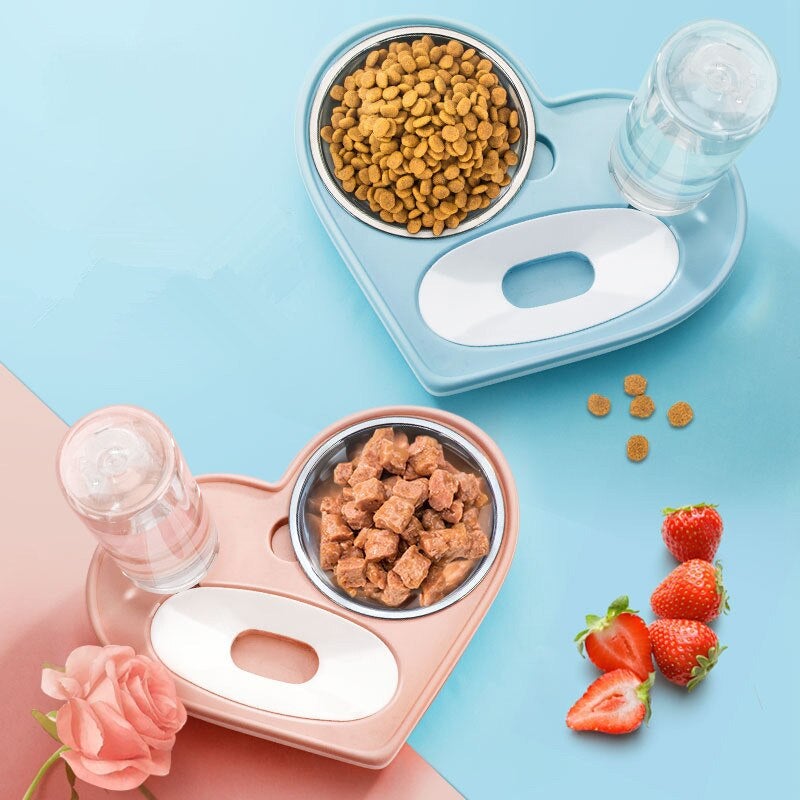 2-in-1 Dog & Cat Feeder Station - My Pet Collective 2-in-1 Dog & Cat Feeder Station