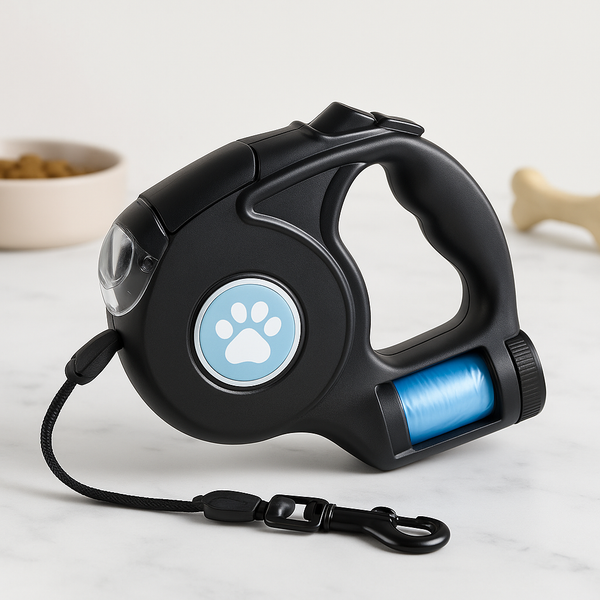 LED Retractable Dog Leash - My Pet Collective LED Retractable Dog Leash