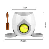 Automatic Tennis Ball Launcher for Dogs - Interactive Training Tool and Snack Reward Dispenser for Enhanced Canine Engagement and Well-being
