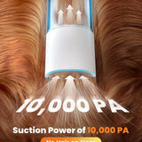 Comfy C1 Cordless Smart Pet Grooming Vacuum with Quiet Operation, Integrated Pet Clipper and Nail Grinder, 2L Dust Cup, and Four Grooming Tools for Effective Shedding and Home Cleaning