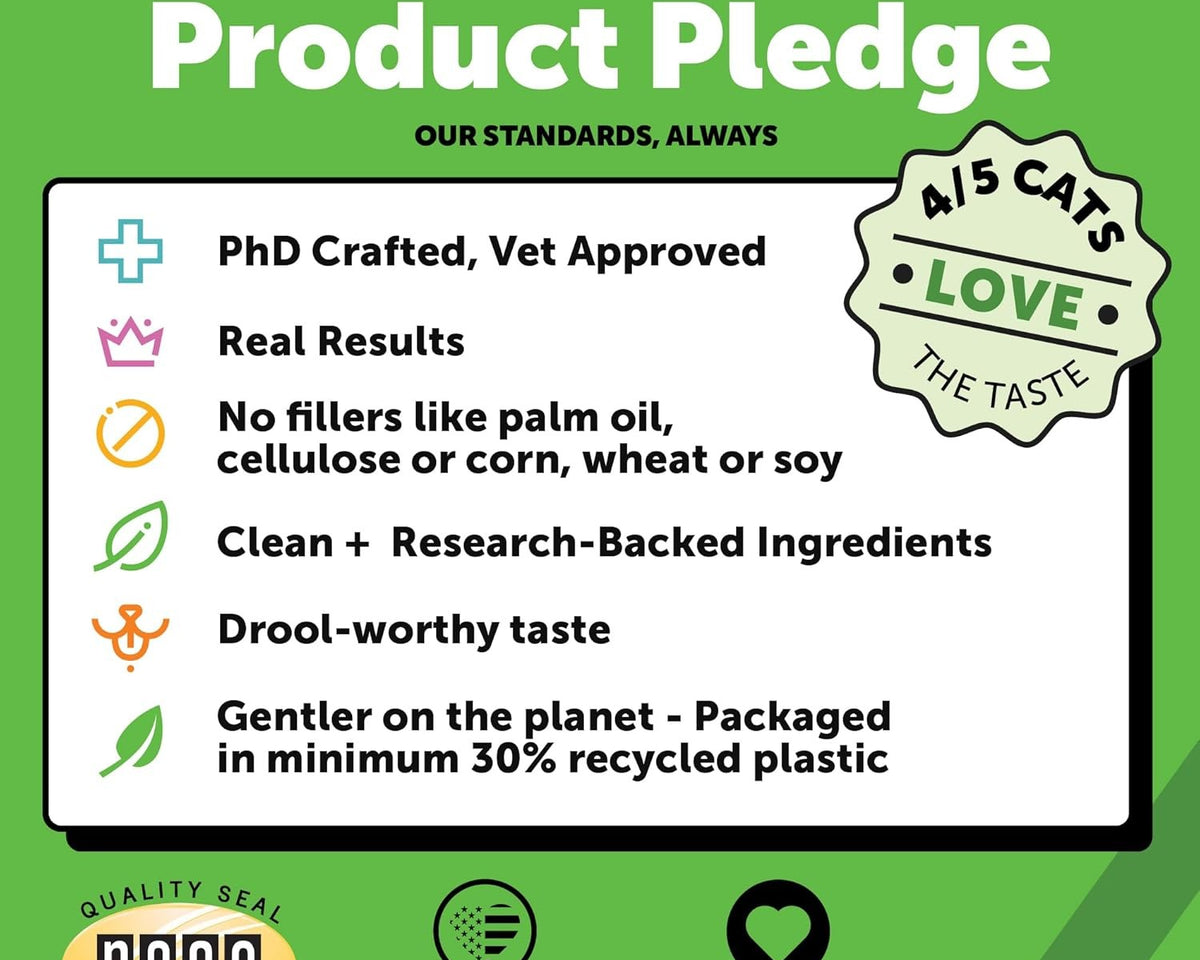 Cat Probiotics Chews - Crunchy & Creamy Treats for Gut & Immune Health