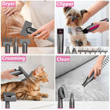 Professional Clippers with 10 Proven Grooming Tools for Dogs and Cats