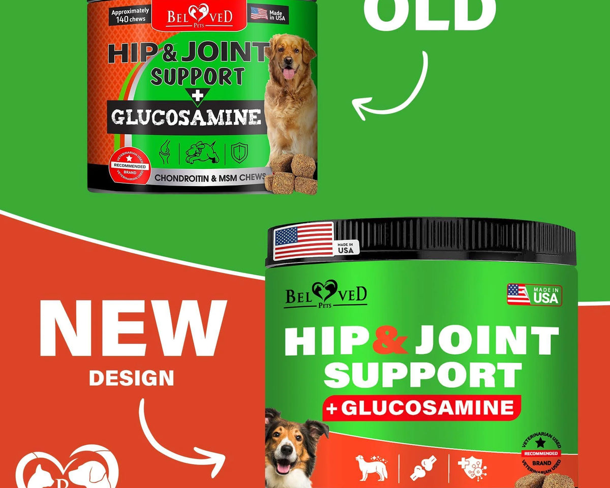 Premium Hip & Joint Soft Chews for Senior Dogs - Natural Arthritis Relief with Glucosamine, Chondroitin & Turmeric for Enhanced Mobility