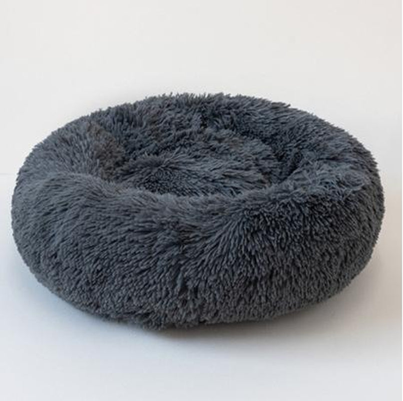 Luxurious Round Plush Pet Beds for Small Dogs and Cats - The Ultimate Cozy Nest for Your Furry Companions