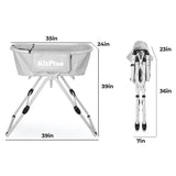 Portable Dog Bathtub, 2-In-1 Dog Bathing Station