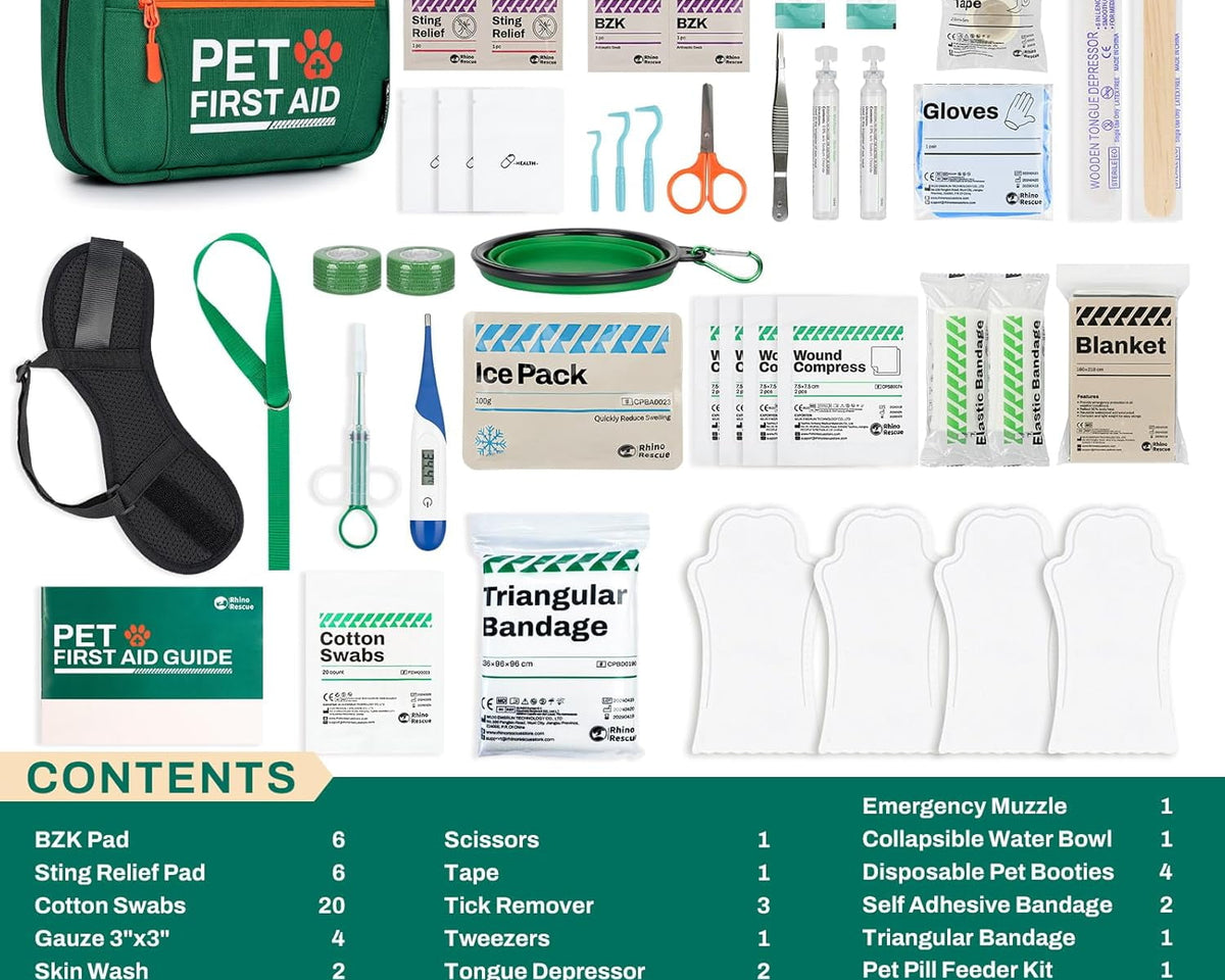 Ultimate Pet First Aid Kit: Essential Emergency Supplies for Dogs & Cats - Perfect for Home, Hiking, Traveling & Camping!