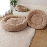 Luxurious Oatmeal Calming Donut Pet Bed for Ultimate Comfort and Serenity