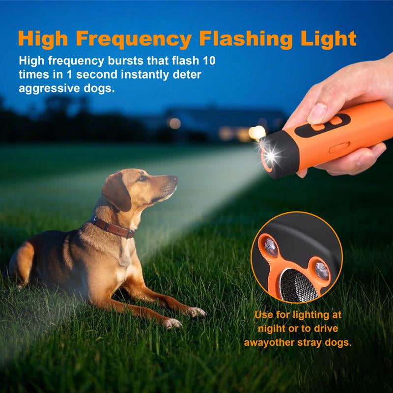  Dog Training Tool Dog Bark Deterrent Device with LED Flashlight