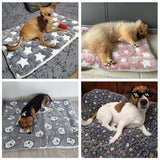 Premium Cozy Flannel Pet Blanket - Thick Fleece Mat for Dogs & Cats - Ultimate Warm Sleeping Cover & Sofa Cushion