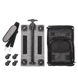 Airline Approved Rolling Pet Carrier for Small to Medium Dogs & Cats - Telescopic Handle & Wheels, Grey