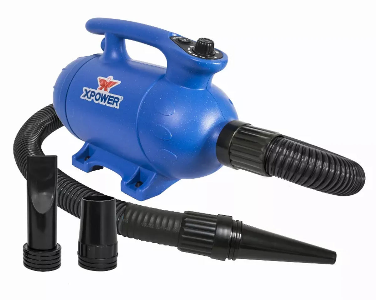 XPOWER B-24 Thermal Ace 3 HP Variable Speed Professional Pet Grooming Dog Force Hair Dryer with Heat