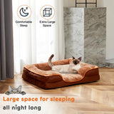Premium Orthopedic Memory Foam Pet Bed for Small Dogs and Cats - Washable Cover, Non-Slip Base, Waterproof Liner, and Egg Crate Foam for Superior Sleep Comfort
