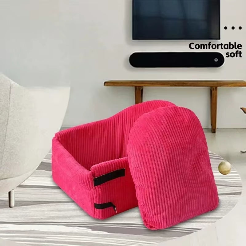 Ultimate Washable Dog Car Seat Cover & Cushion - Travel Comfort for Your Pet