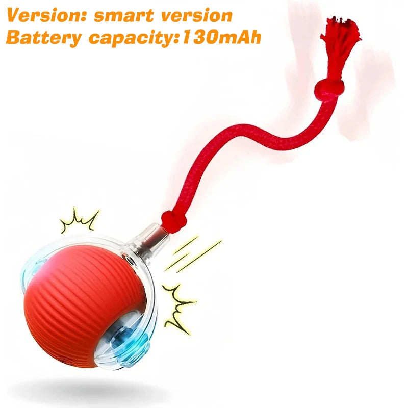 Interactive Automatic Rolling Dog Ball Toy - Rechargeable Smart Toy for Puppies and Dogs