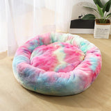 Luxurious Round Plush Pet Beds for Small Dogs and Cats - The Ultimate Cozy Nest for Your Furry Companions