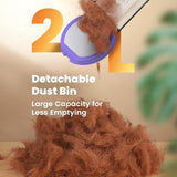 Comfy C1 Cordless Smart Pet Grooming Vacuum with Quiet Operation, Integrated Pet Clipper and Nail Grinder, 2L Dust Cup, and Four Grooming Tools for Effective Shedding and Home Cleaning