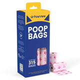Pawview Hands-Free Retractable Dog Poop Bag Dispenser with Flashlight & Hook,