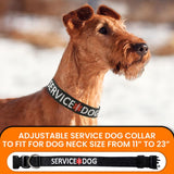 Tacticollar - Service Dog Collar, Nylon, Adjustable, Embroidery