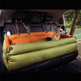 Luxury Faux Leather Pet Booster Car Seat - Comfortable Dog & Cat Travel Bed for Safe Outings