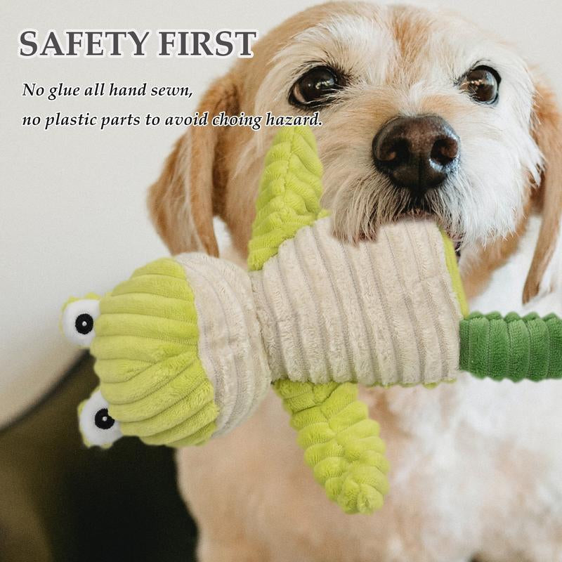 Ultimate 5-Pack Tough Squeaky Dog Toys - Plush Animal Assortment for Small to Large Dogs - Perfect Chew Toys for Playtime Fun!