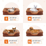 Premium Orthopedic Memory Foam Pet Bed for Small Dogs and Cats - Washable Cover, Non-Slip Base, Waterproof Liner, and Egg Crate Foam for Superior Sleep Comfort