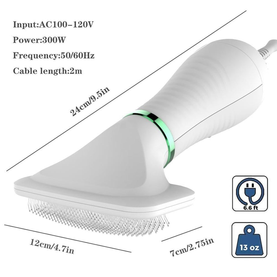 2-in-1 Pet Dryer Brush - My Pet Collective 2-in-1 Pet Dryer Brush
