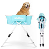 Portable Dog Bathtub, 2-In-1 Dog Bathing Station