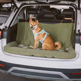 Luxury Faux Leather Dog Car Seat Booster - Double Seat Pet Bed with Safety Buckle