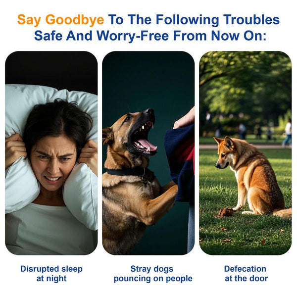  Dog Training Tool Dog Bark Deterrent Device with LED Flashlight