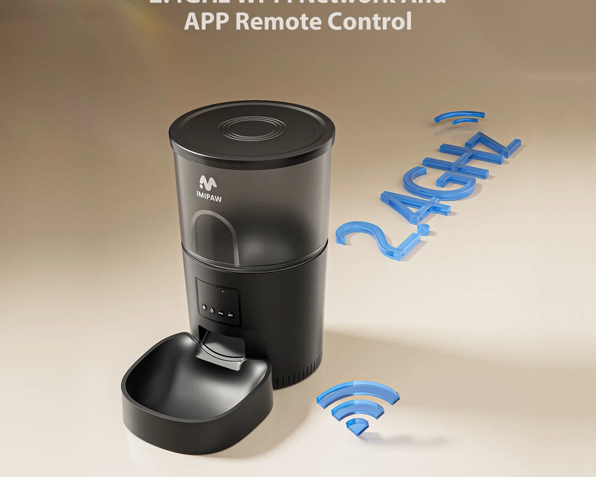 Smart Wi-Fi Cat Feeder with 3L Capacity, Timer Function, and 180-Day Battery Life