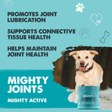 Waggables Hip & Joint Chews for Dogs - Vet-Formulated Glucosamine, Chondroitin & MSM Supplement for Enhanced Mobility - 120 Count