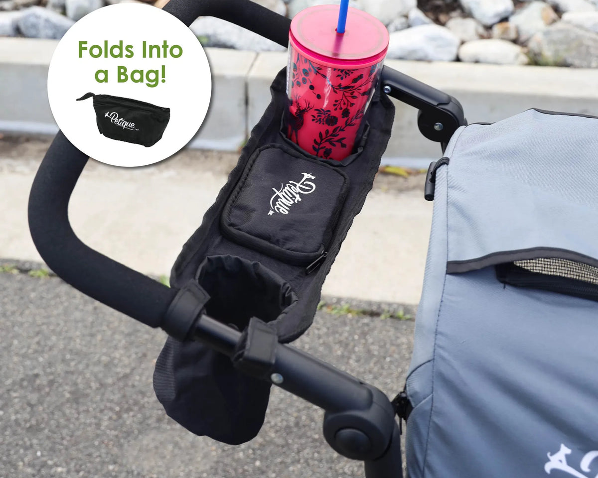 Portable Stroller Organizer w/ Cup Holder Tray