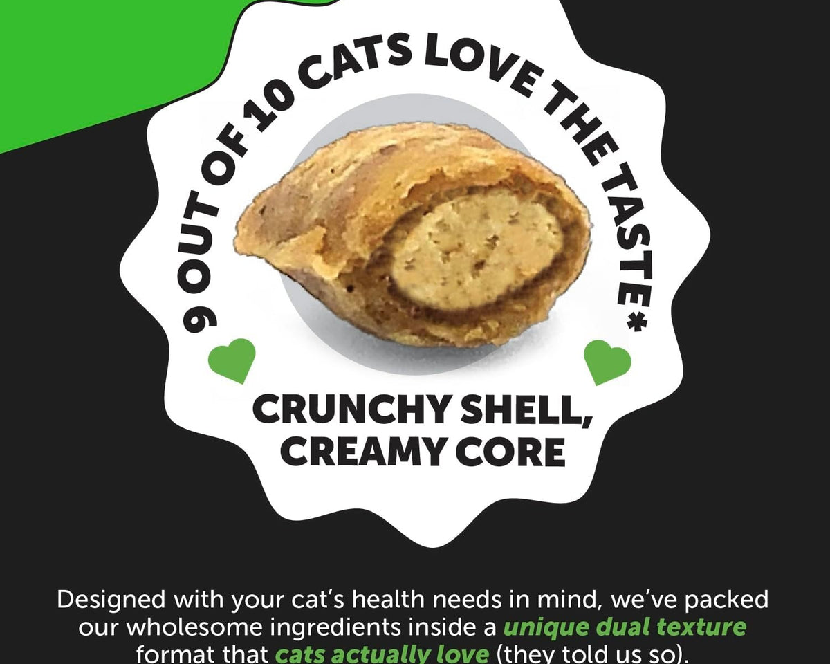 Cat Probiotics Chews - Crunchy & Creamy Treats for Gut & Immune Health