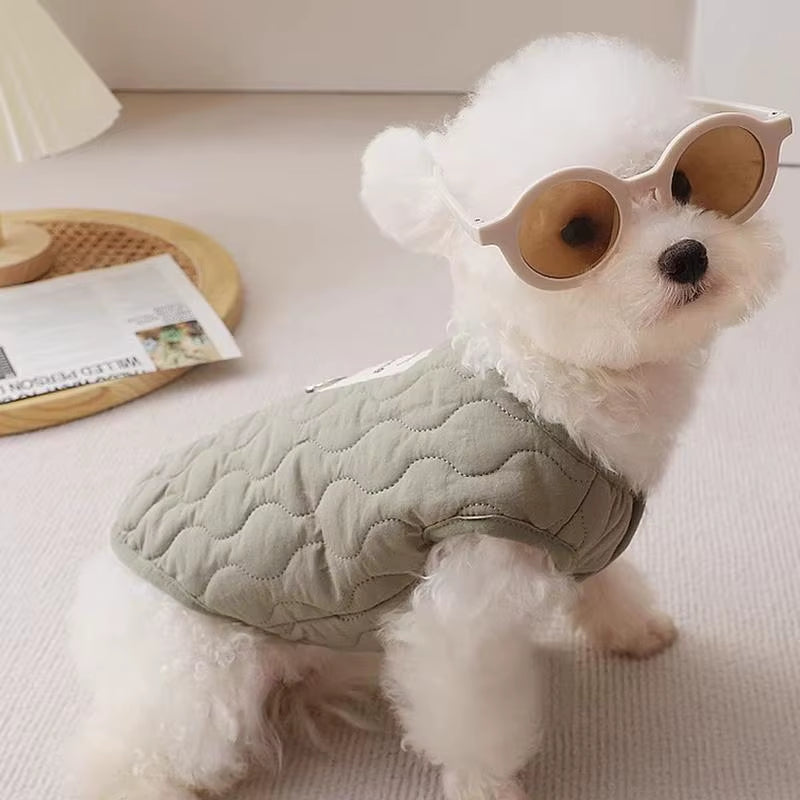 Cozy Winter Dog Coat with Harness Hole - Warm Snow Vest for Cold Weather Adventures