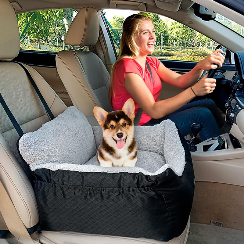  Dog Car Seat for Small Dogs, Fully Detachable and Washable 