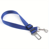 Adjustable Pet Car Seat Belt Harness - Safe Travel Leash for Dogs and Cats, Machine Washable Nylon Design