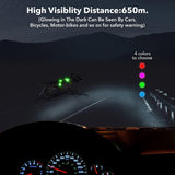 USB Rechargeable LED Dog Harness with Reflective Strips - Adjustable Medium Comfort Fit (Green)