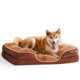 Premium Orthopedic Memory Foam Pet Bed for Small Dogs and Cats - Washable Cover, Non-Slip Base, Waterproof Liner, and Egg Crate Foam for Superior Sleep Comfort