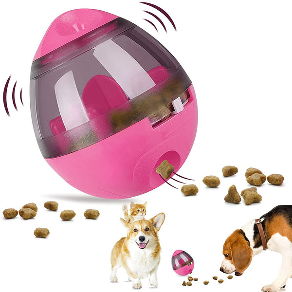 Interactive Pet Treat Ball Food Dispenser - My Pet Collective Interactive Pet Treat Ball Food Dispenser