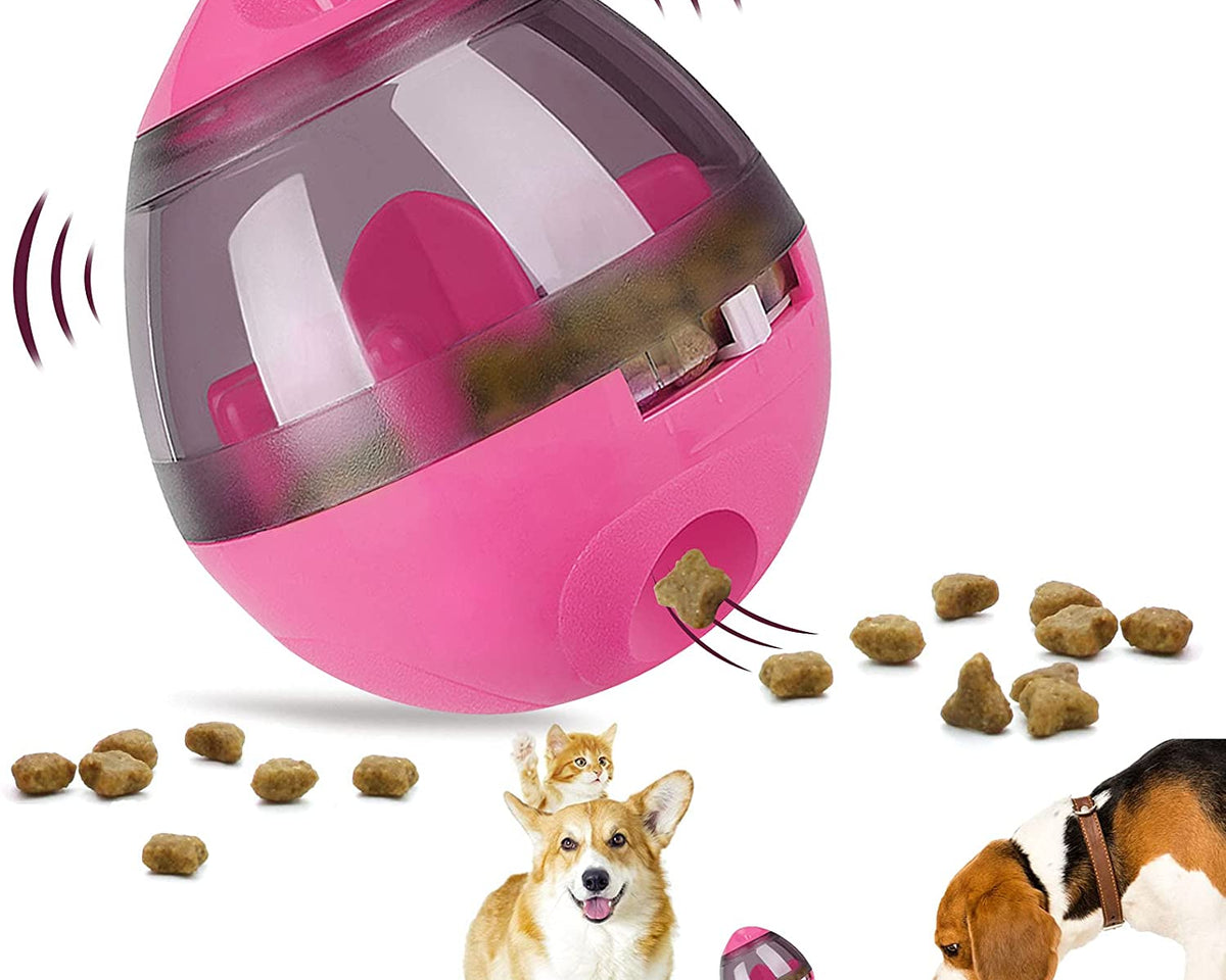 Interactive Pet Treat Ball Food Dispenser - My Pet Collective Interactive Pet Treat Ball Food Dispenser