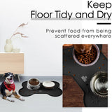 Premium Waterproof Silicone Dog and Cat Feeding Mat - Non-Spill Design, 20.5